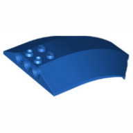 Lego čelní sklo 8x6x2 zahnuté, modrá (4161236, 6196002, 6258197)